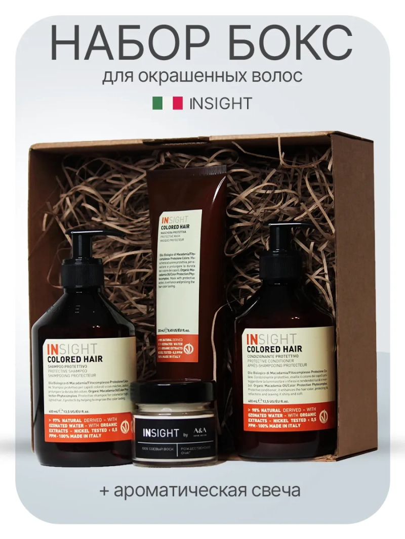 Подарочный спа набор уходовой косметики для окрашенных волос