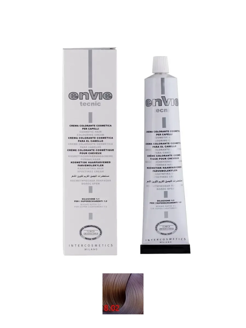 Профессиональный перманентный краситель для волос тон 8.02