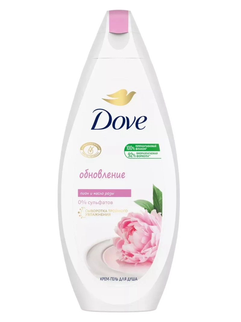 Крем-гель для душа Сливочная ваниль и пион 250мл