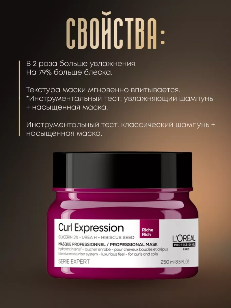 Интенсивно увлажняющая маска для волос Curl Expression