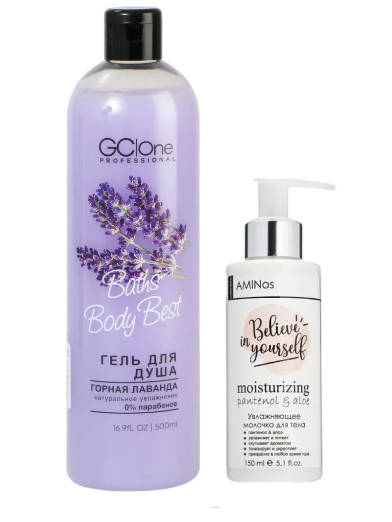 Гель для душа и увлажняющее молочко для тела