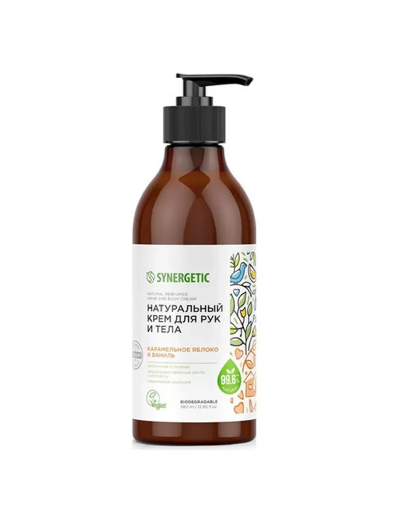 Крем для рук и тела, натуральный Карамельное яблоко и ваниль