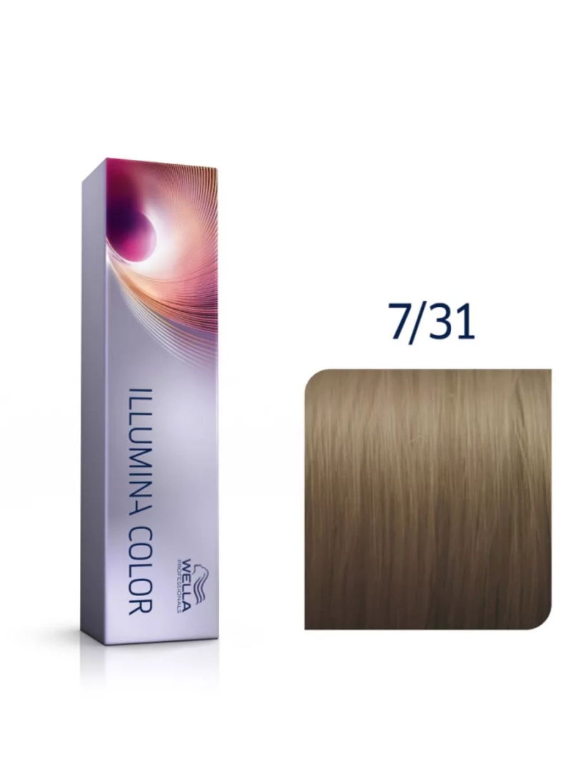 Стойкая крем-краска для волос Illumina Тон Color 7/31