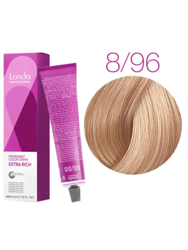 Стойкая крем-краска londacolor для волос Extra Rich 8/96