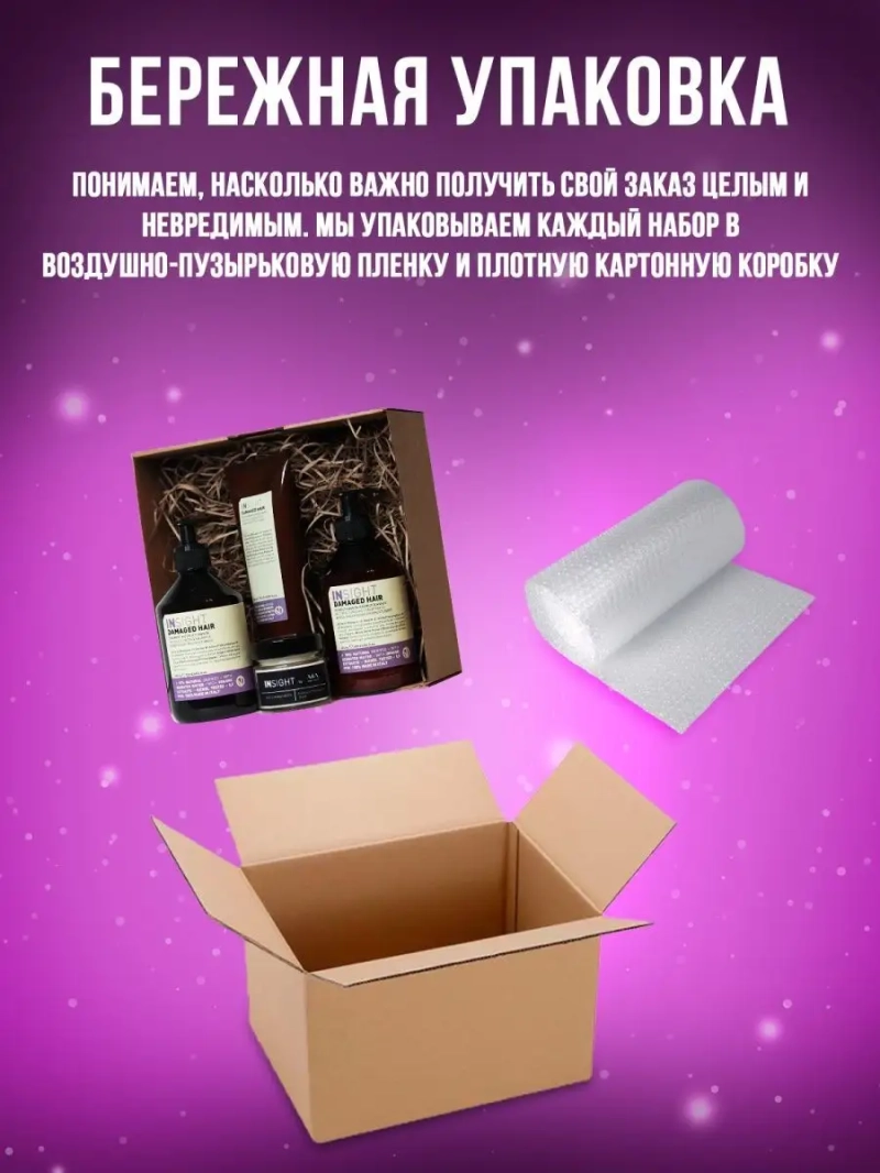 Набор бокс уходовой спа косметики за поврежденными волосами