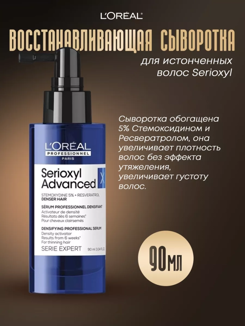 Восстанавливающая сыворотка для истонченных волос Serioxyl