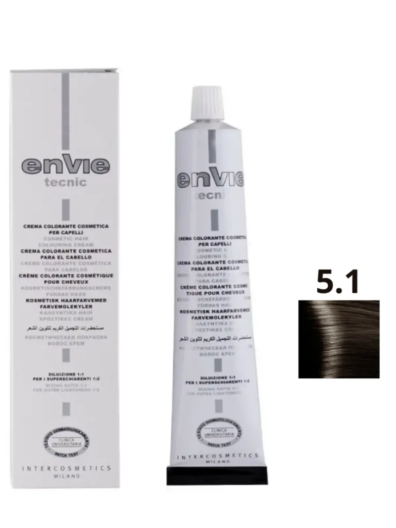 Профессиональный перманентный краситель для волос тон 5.1
