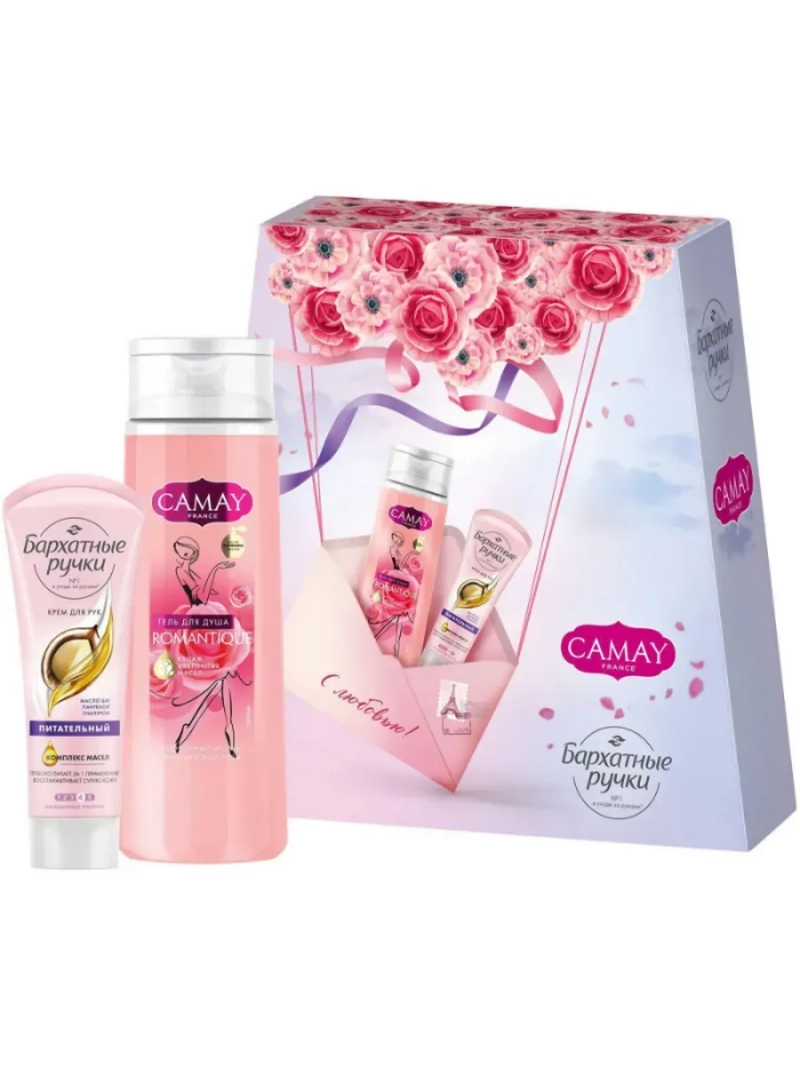 Подарочный набор КРАСОТА И УХОД (гель для душа+крем для рук)