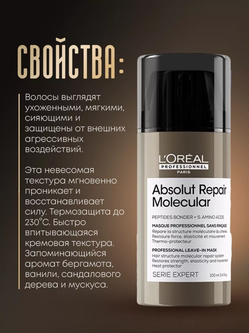 Маска для восстановления волос Absolut Repair Molecular