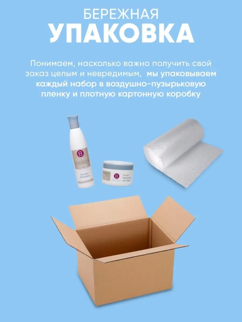 Сет кератиновый: Шампунь + Маска Keratin