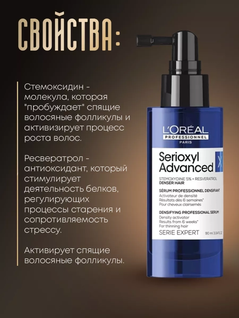 Восстанавливающая сыворотка для истонченных волос Serioxyl