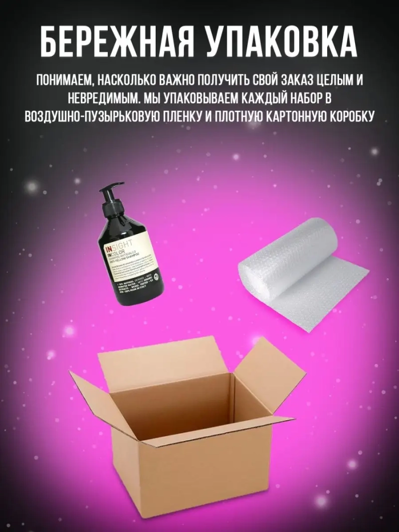 Фиолетовый шампунь для против желтизны волос INCOLOR