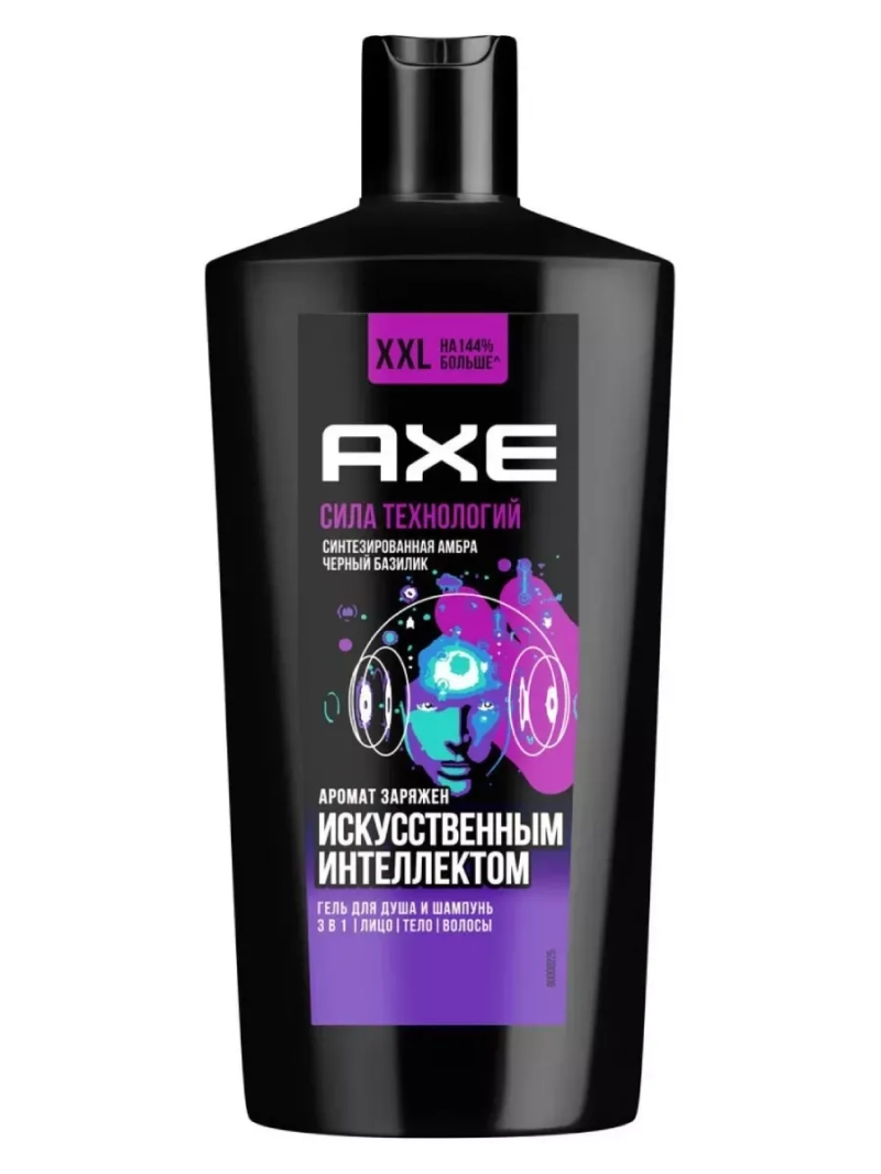 Гель для душа и шампунь Сила технологий 610мл