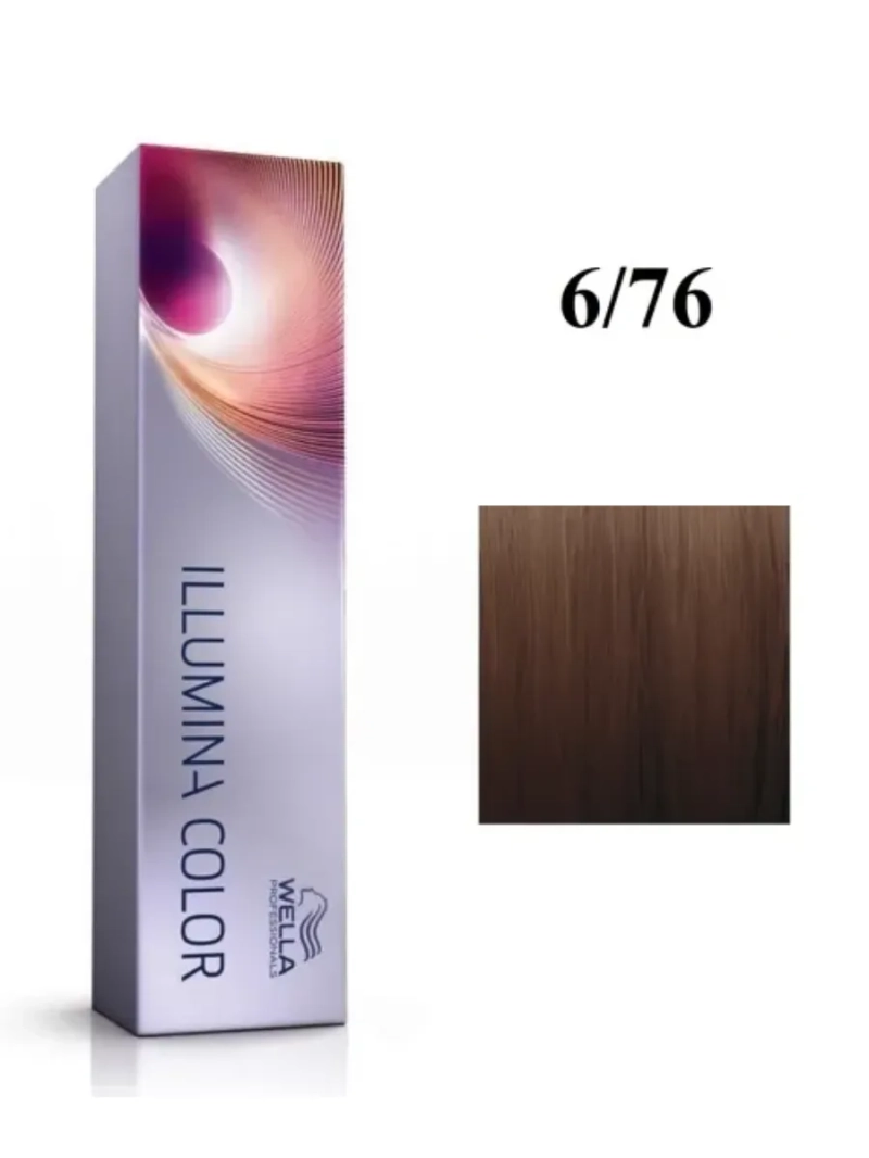 Стойкая крем-краска для волос Illumina Тон Color 6/76
