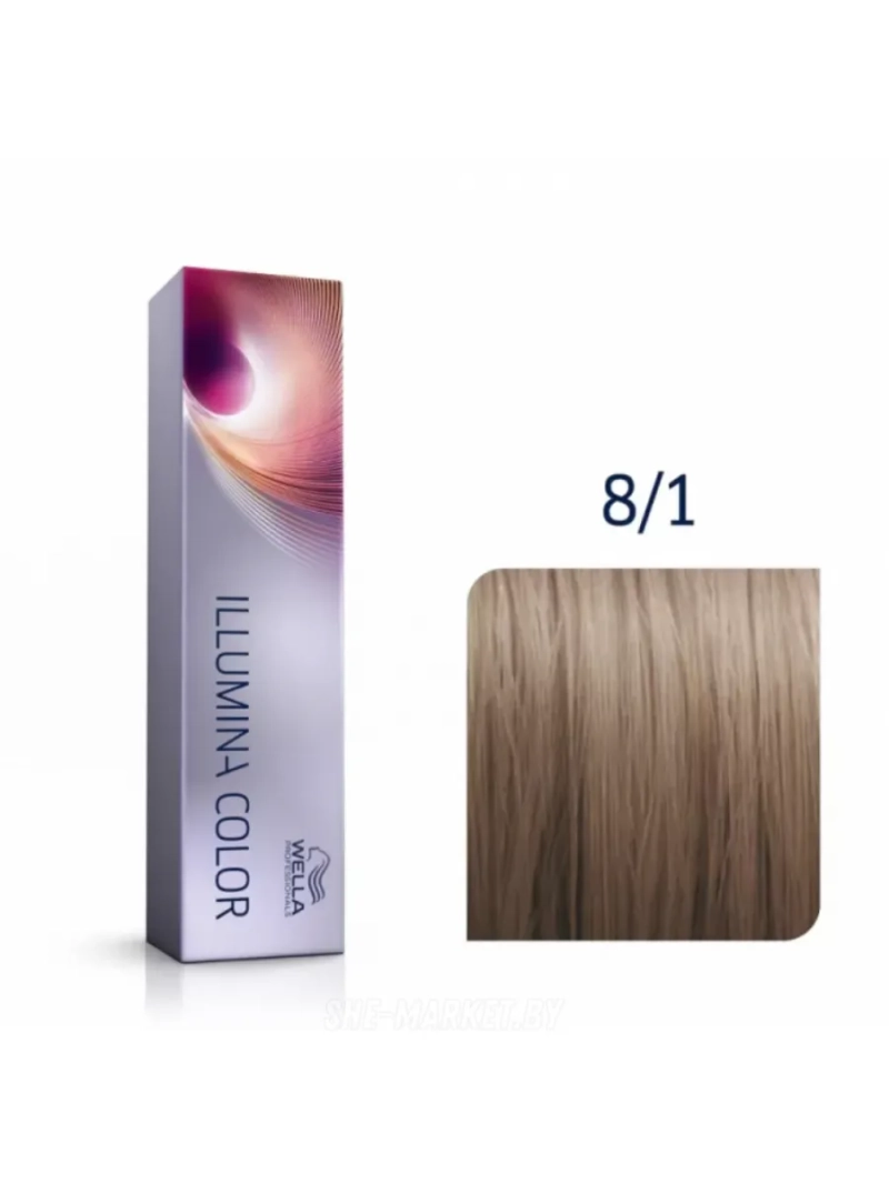 Стойкая крем-краска для волос Illumina Тон Color 8/1