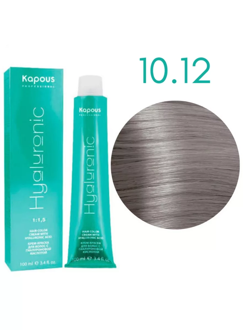 Стойкая краска для волос с гиалуроновой кислотой 10/12
