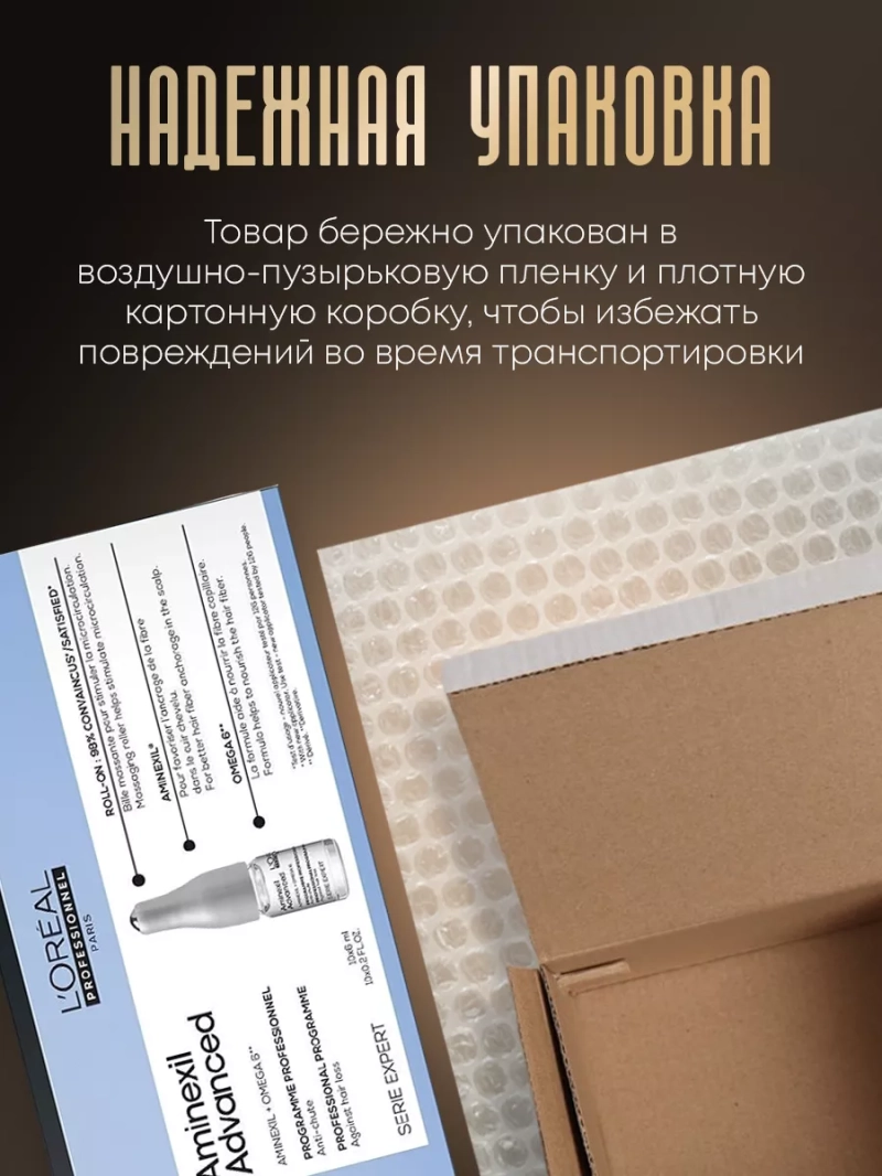 Набор против выпадения волос и облысения Aminexil Advanced