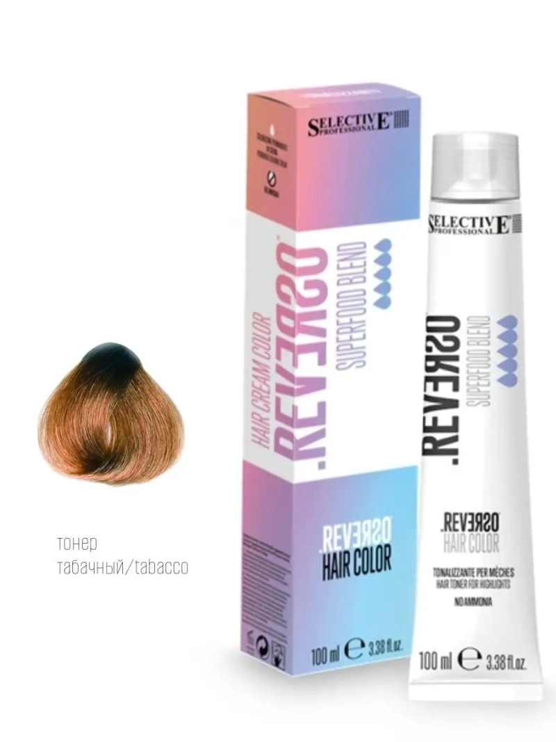 Крем-краска без аммиака Reverso Hair Color тон: табачный
