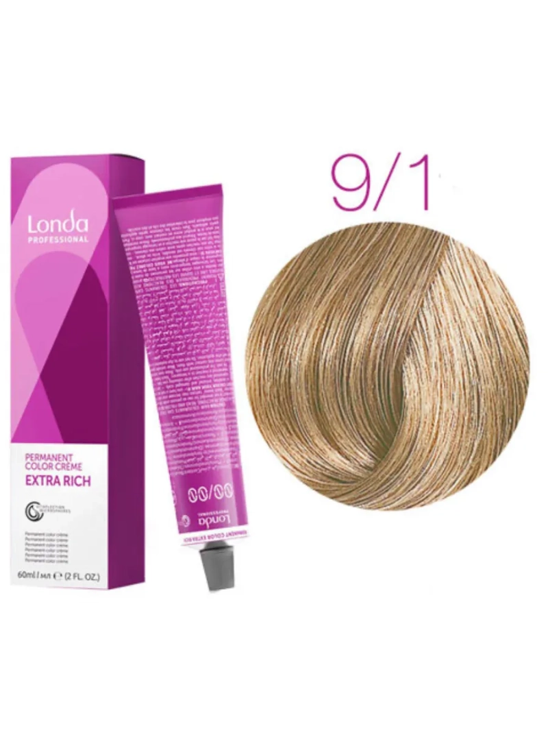Стойкая крем-краска londacolor для волос Extra Rich 9/1