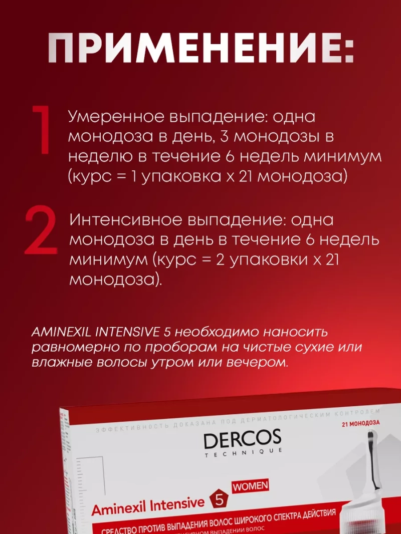 Ампульное средство против выпадения волос и облысения