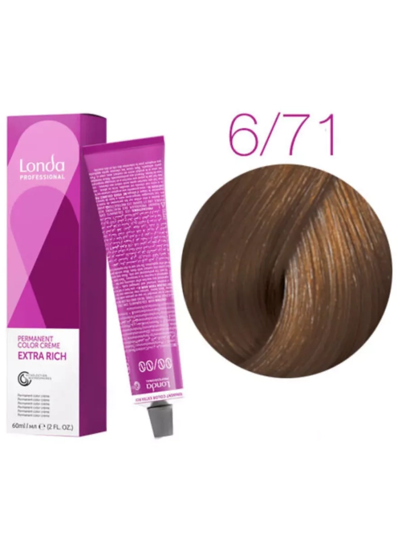 Стойкая крем-краска londacolor для волос Extra Rich 6/71