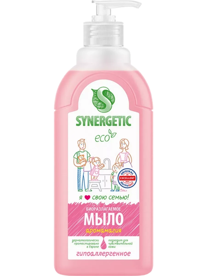 Жидкое мыло Синергетик Аромамагия гипоаллергенное 500мл