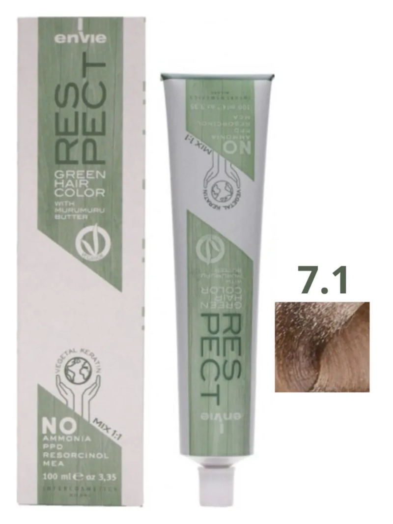 Крем-краска для волос безаммиачная тон 7.1