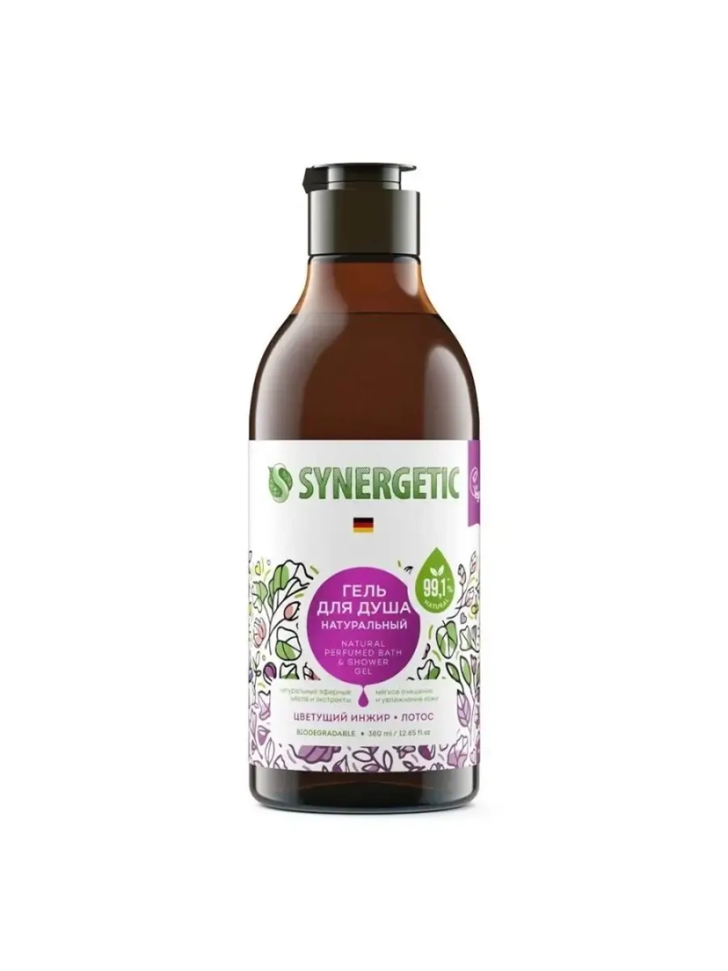 Гель для душа Цветущий инжир и лотос увлажняющий, 380мл