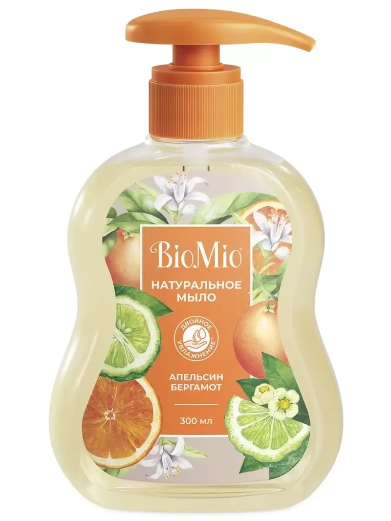 БиоМио Жидкое мыло Апельсин и Бергамот 300 мл