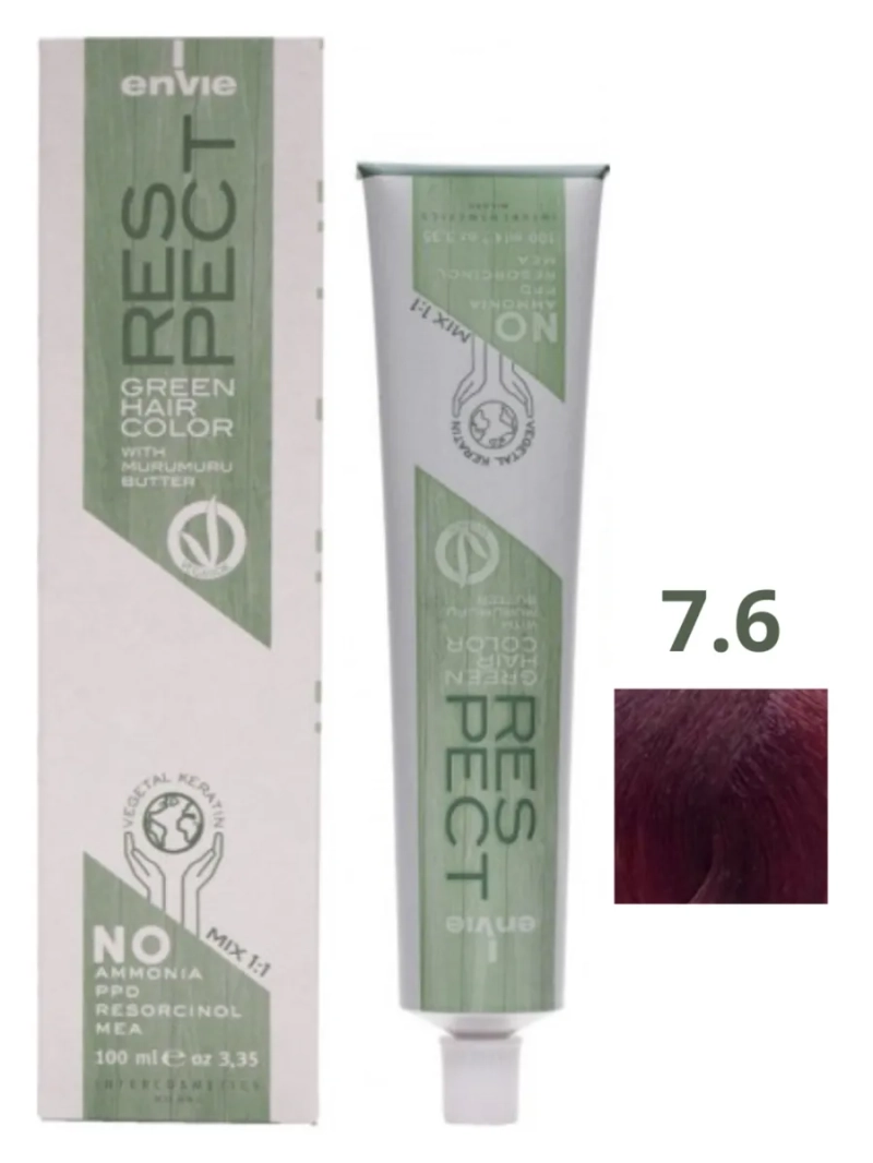 Крем-краска для волос безаммиачная тон 7.6