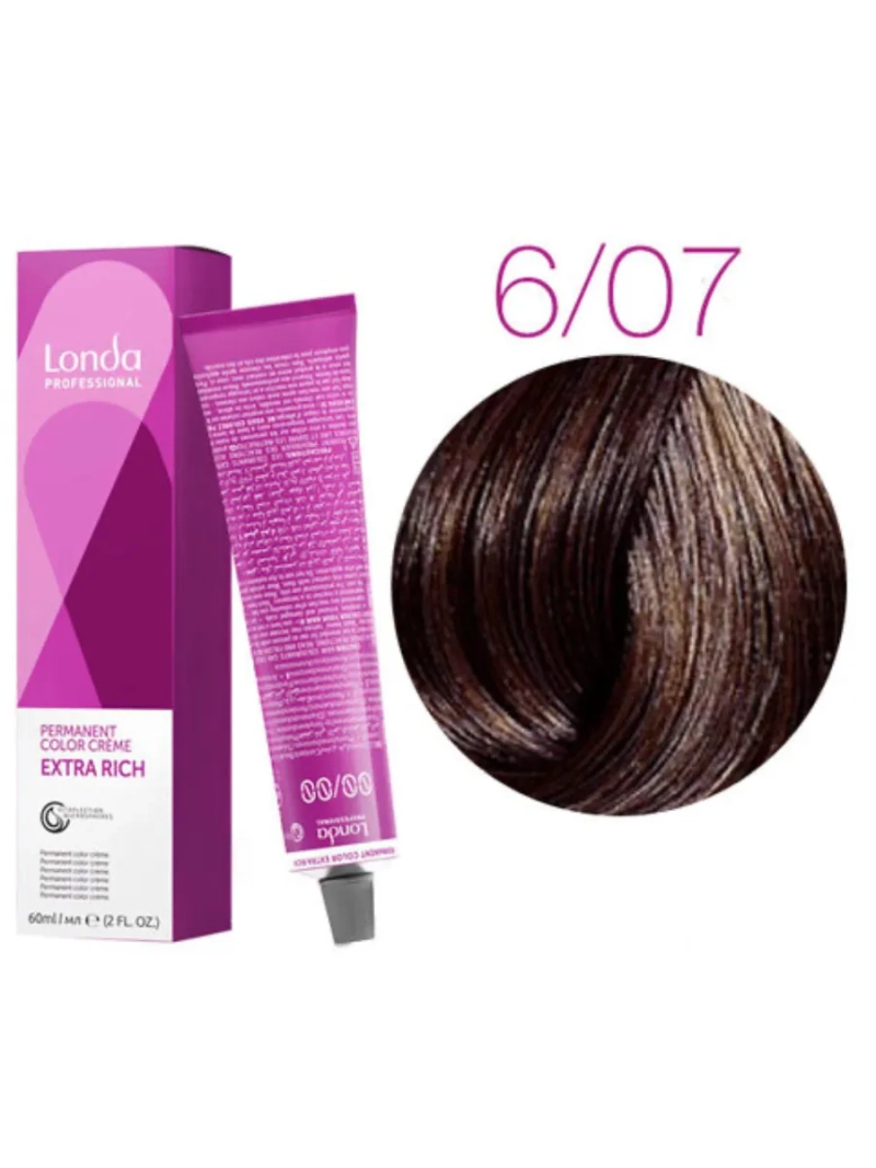 Стойкая крем-краска londacolor для волос Extra Rich 6/07