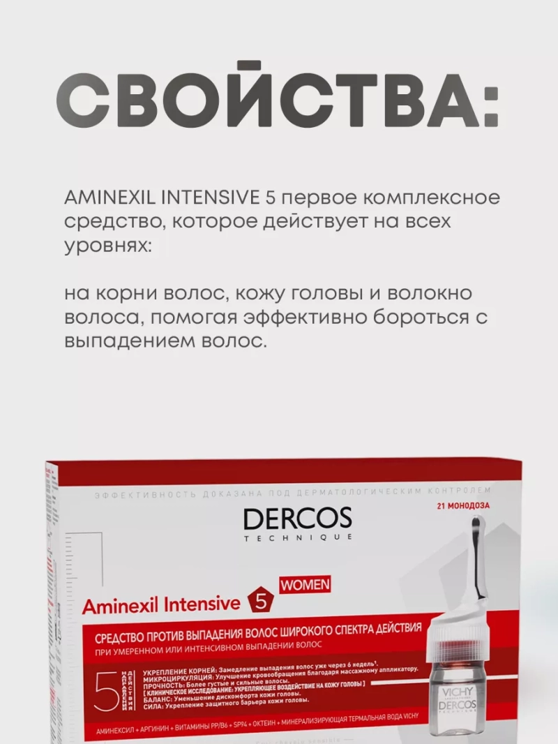 Ампульное средство против выпадения волос и облысения