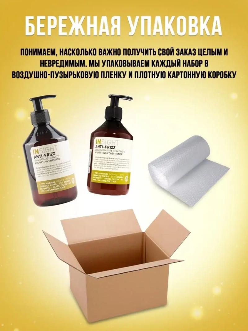 Разглаживающий набор для непослушных волос ANTI-FRIZZ