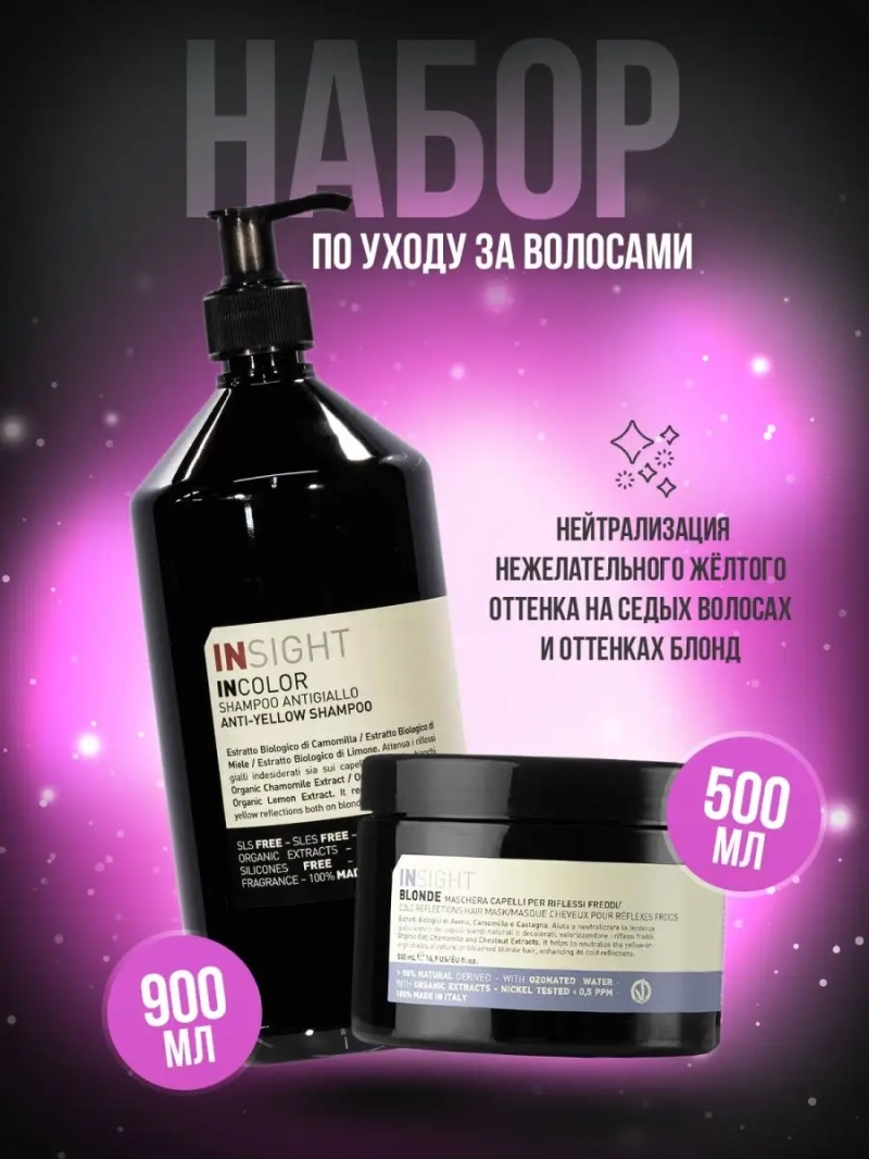 Профессиональный набор для поддержания холодного блонда