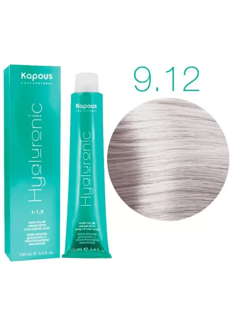 Стойкая крем-краска для волос с гиалуроновой кислотой 9/12