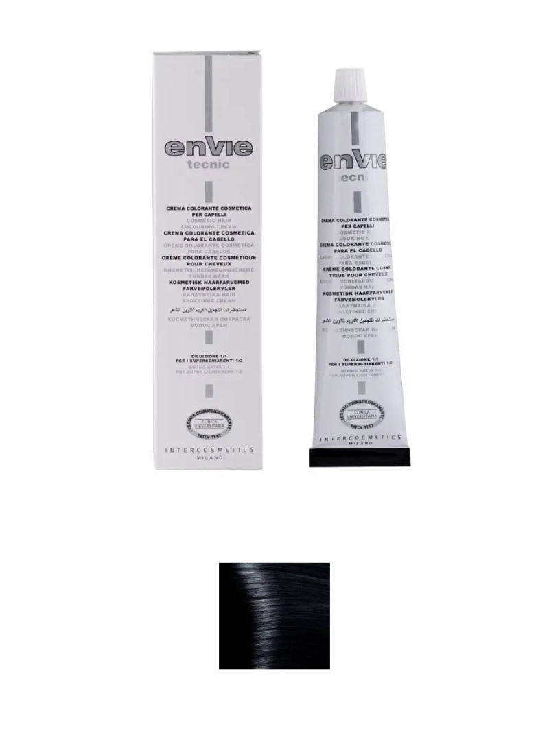 Профессиональный перманентный краситель для волос тон 1.0