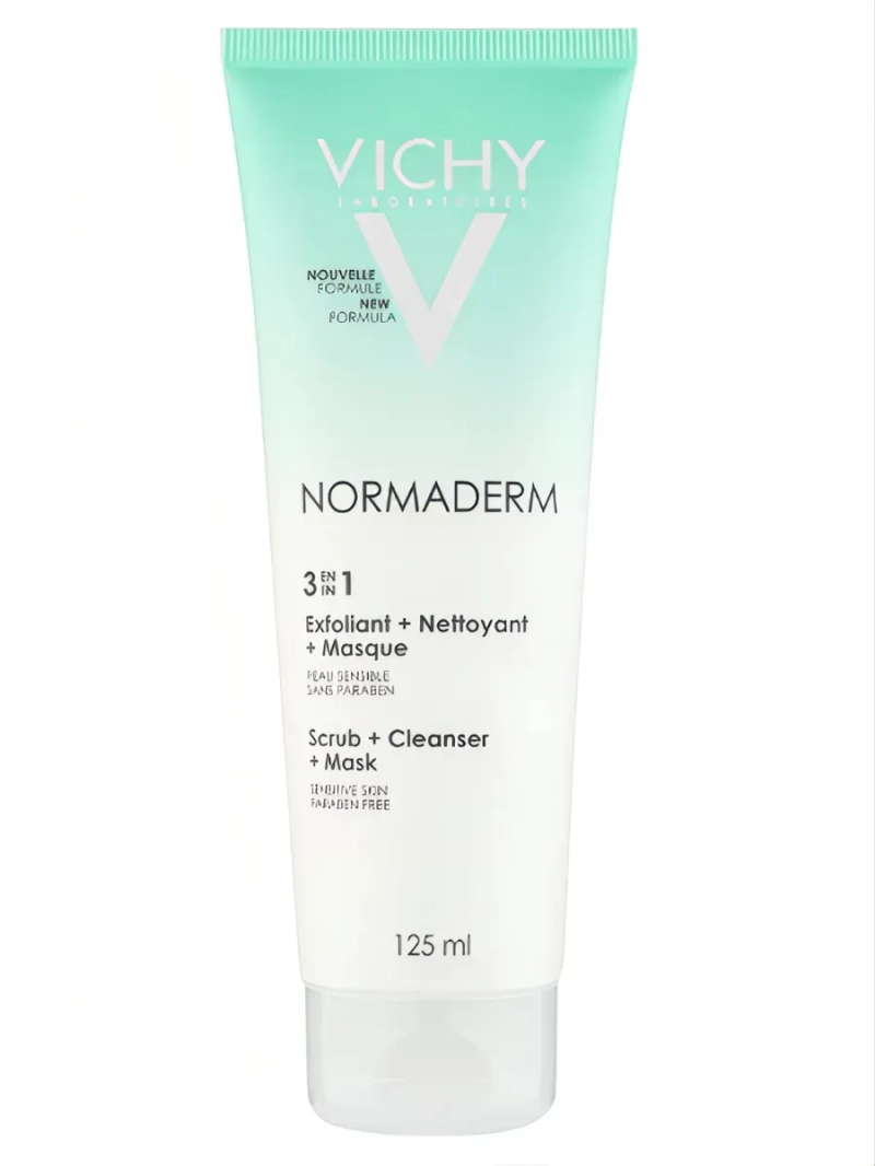 Гель для умывания Виши Normaderm Очищающий 3 в 1, 125 мл