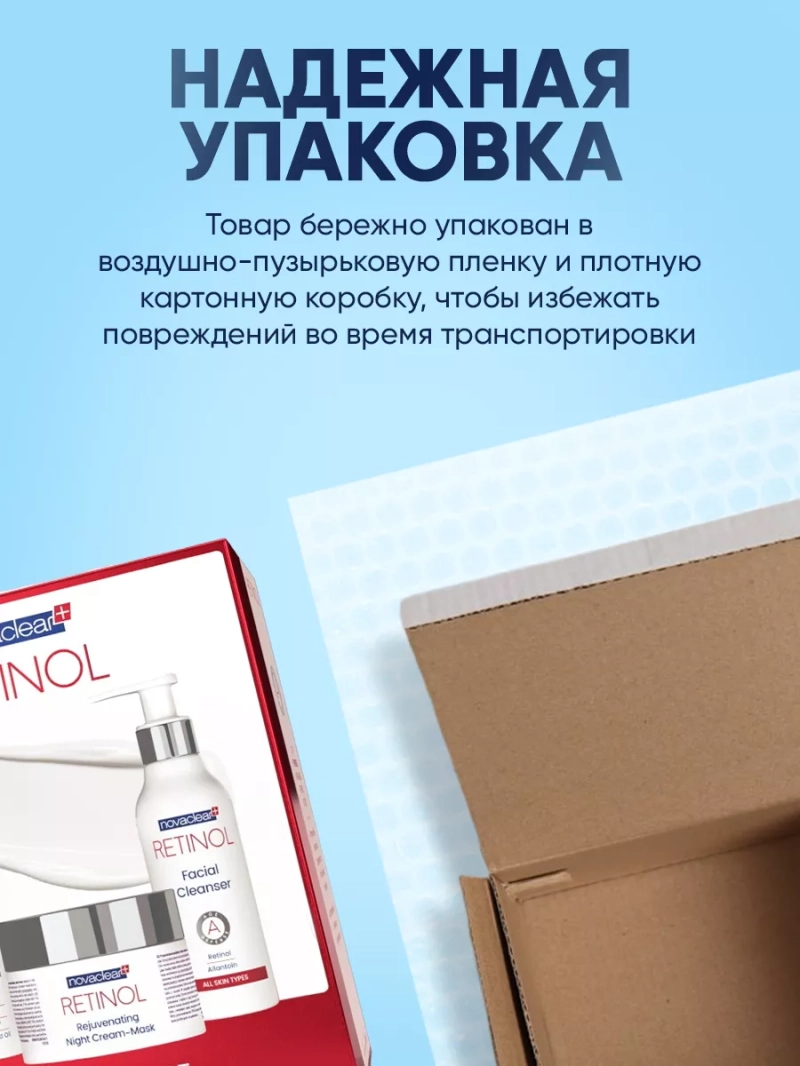 Набор антивозрастной косметики для лица с ретинолом