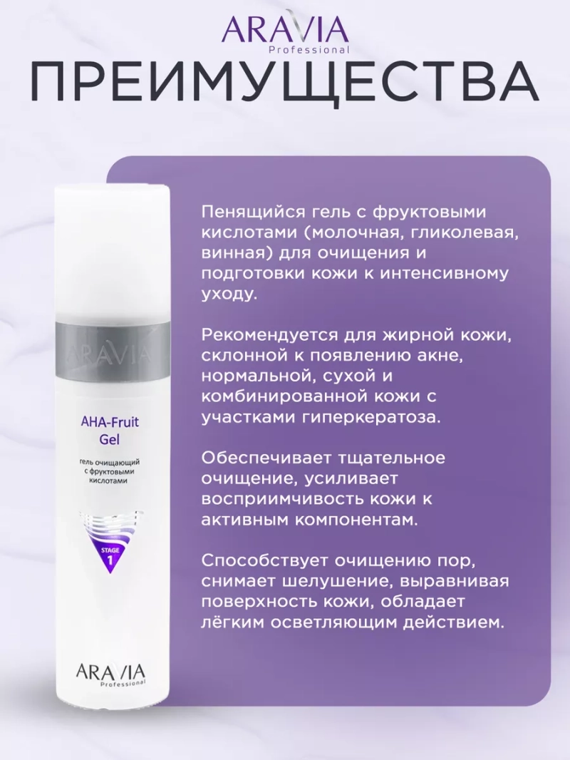 Гель с фруктовыми кислотами 250мл