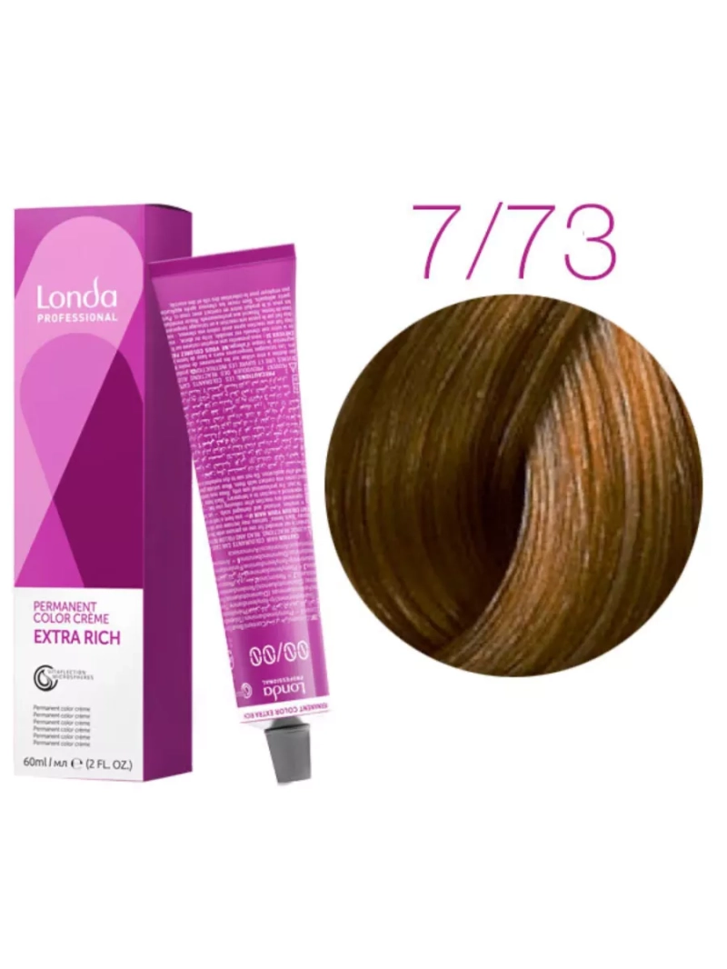 Стойкая крем-краска londacolor для волос Extra Rich 7/73
