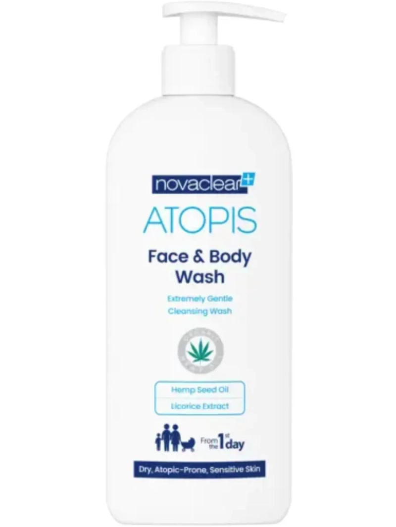 Atopis средство для мытья лица и тела для детей и взрослых, 500 мл