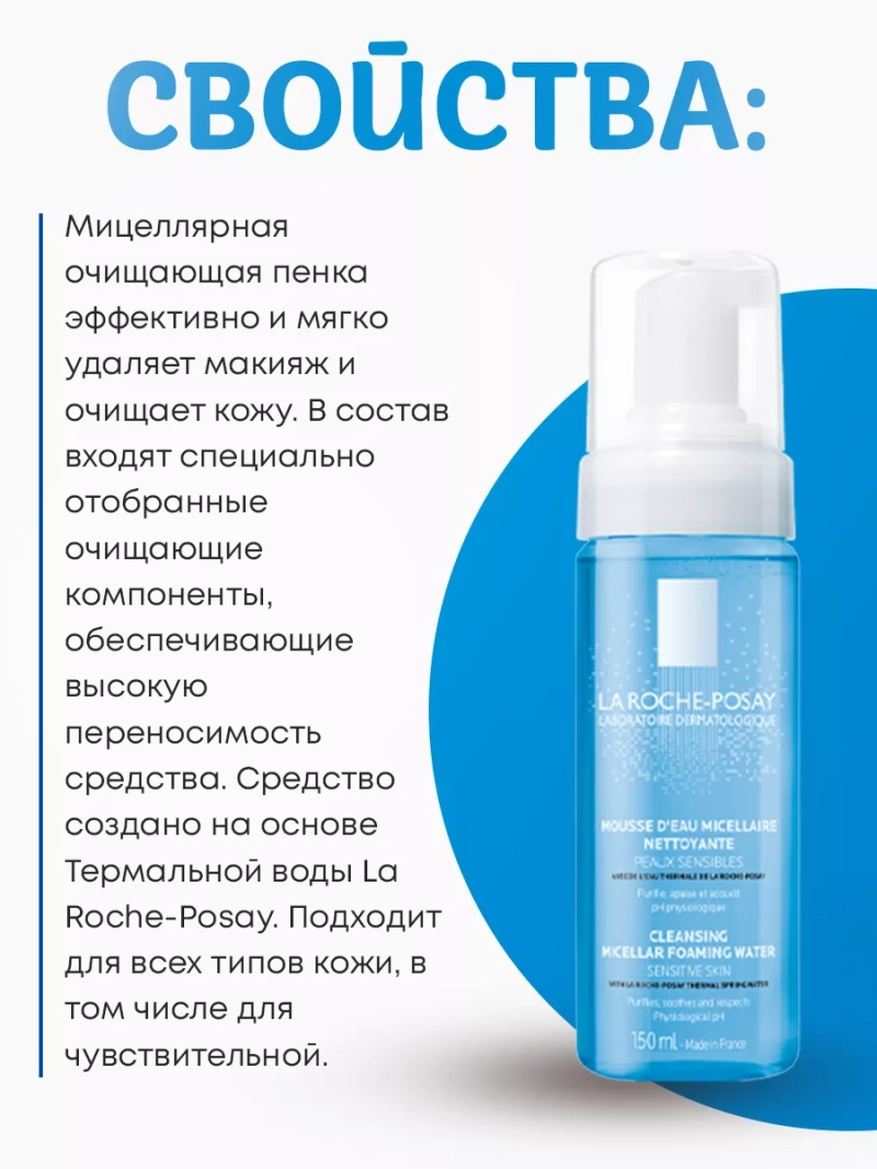 Мицеллярная пенка для умывания и очищения лица