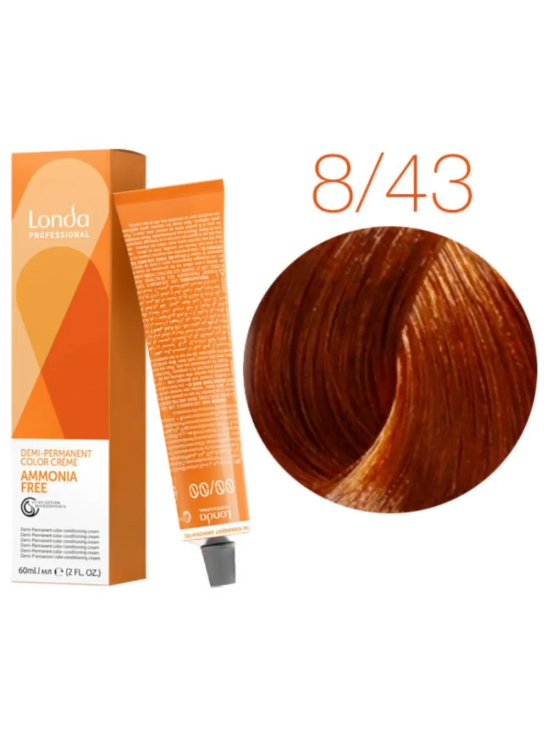 Тонирующая краска для волос Ammonia Free 8/43