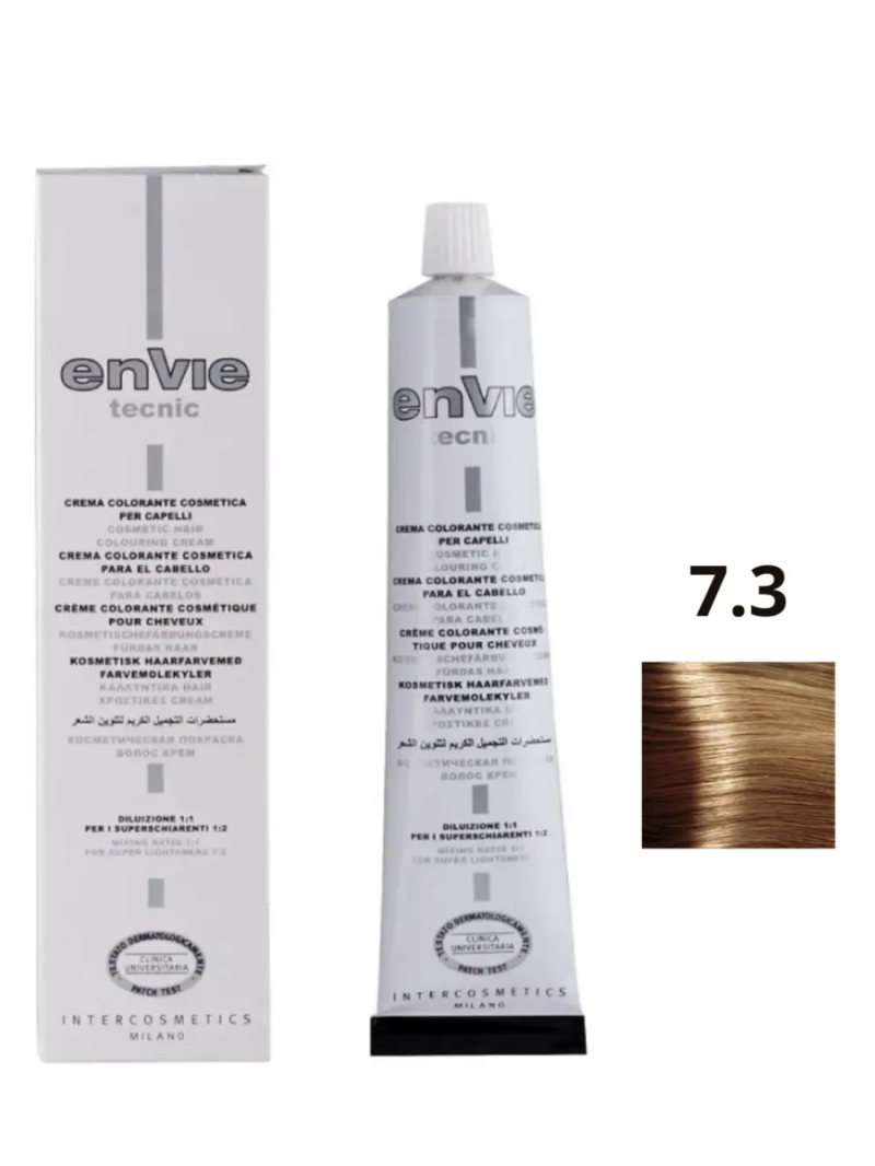 Профессиональный перманентный краситель для волос тон 7.3