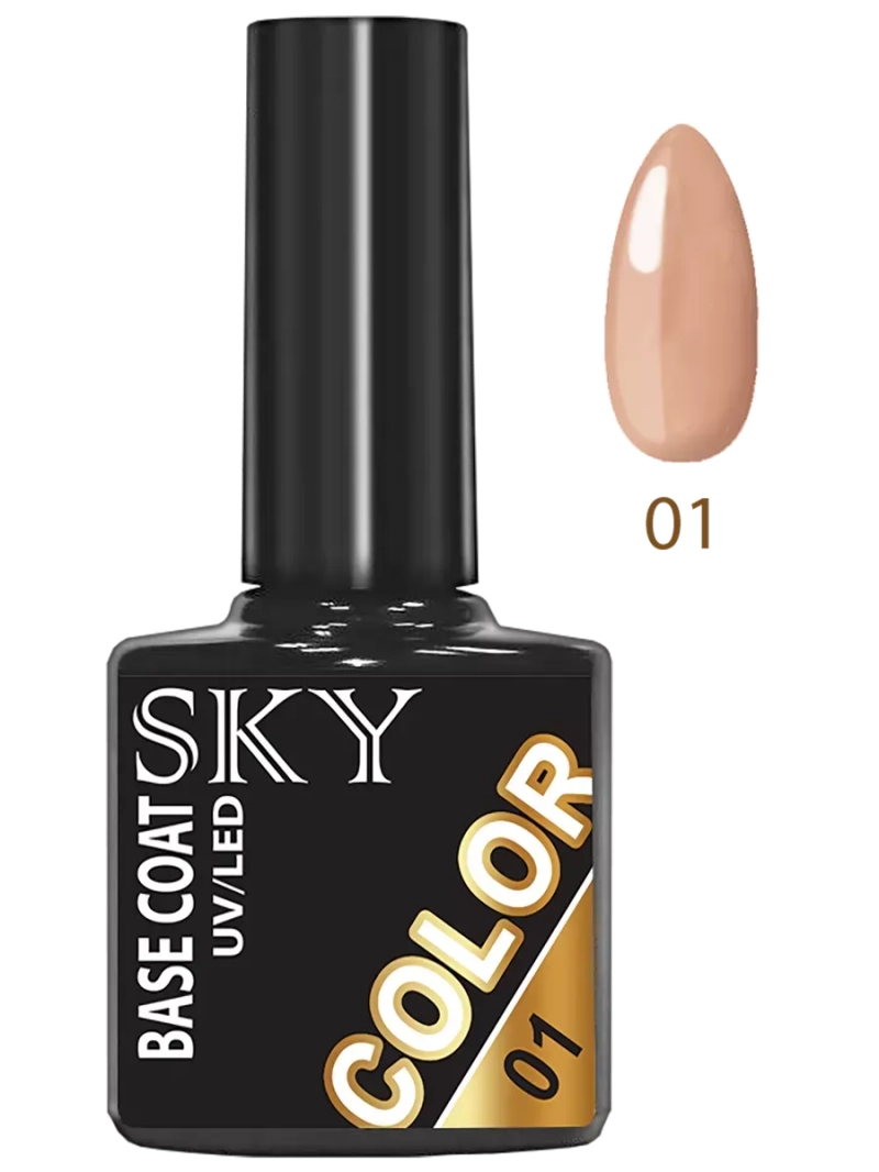 Камуфлирующая база для ногтей и гель лака цветная