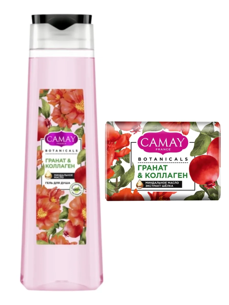 Гель для душа женский 400 мл и мыло туалетное