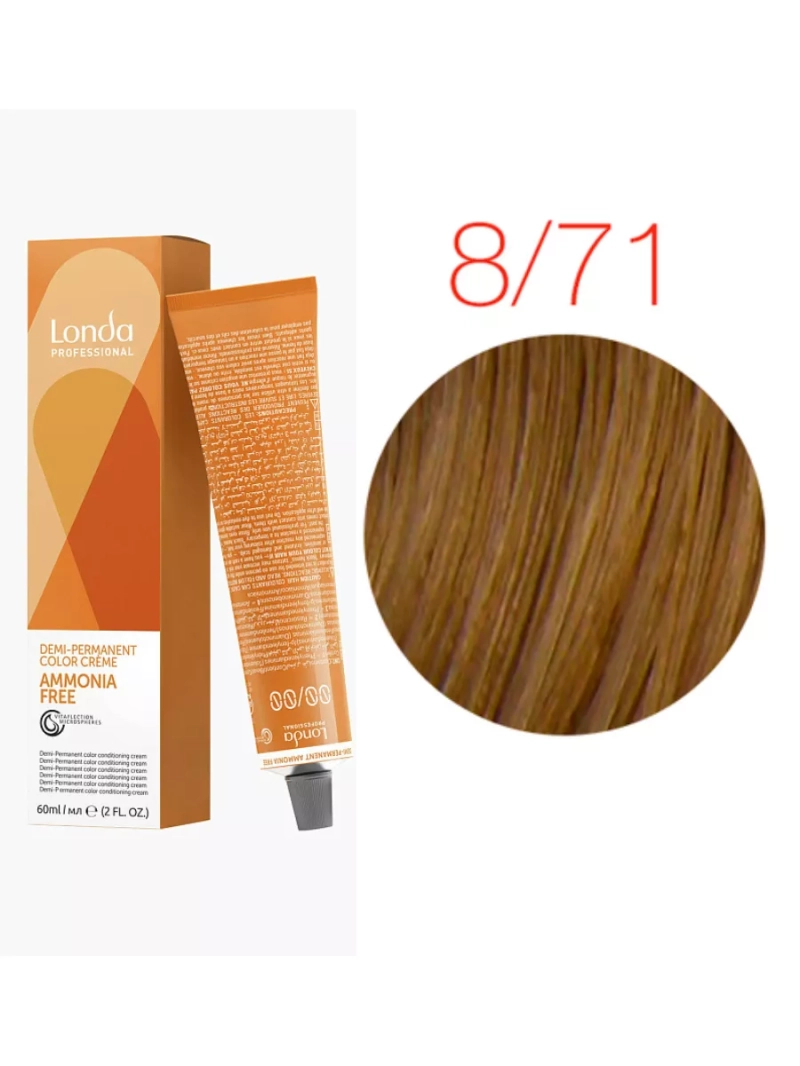 Тонирующая краска для волос Ammonia Free 8/71